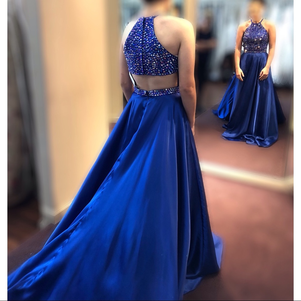 Sherri Hill Royal Blue Prom Dress - Picture 5 of 8